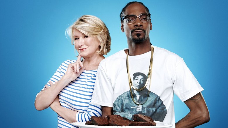 martha and snoop with brownies