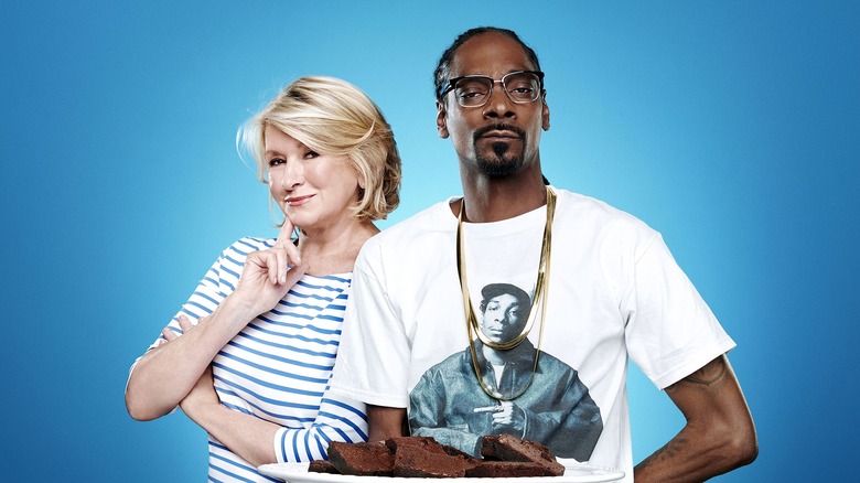 martha and snoop with brownies