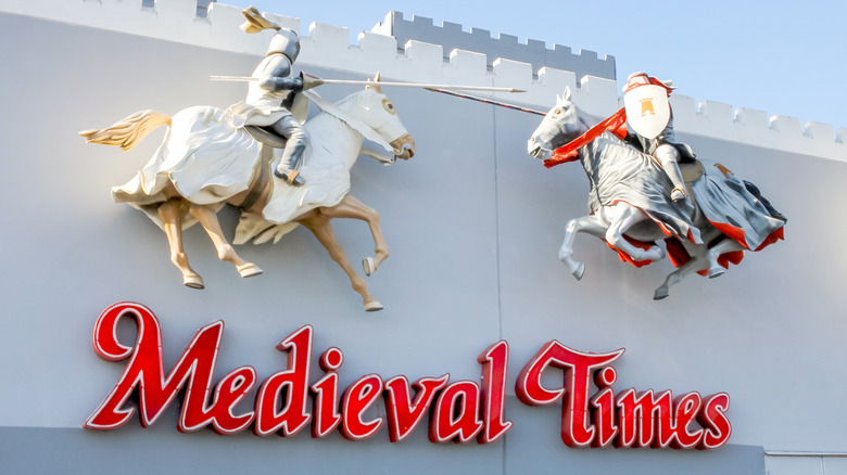 Medieval Times entrance sign