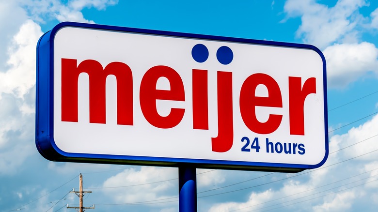 Meijer sign against blue sky