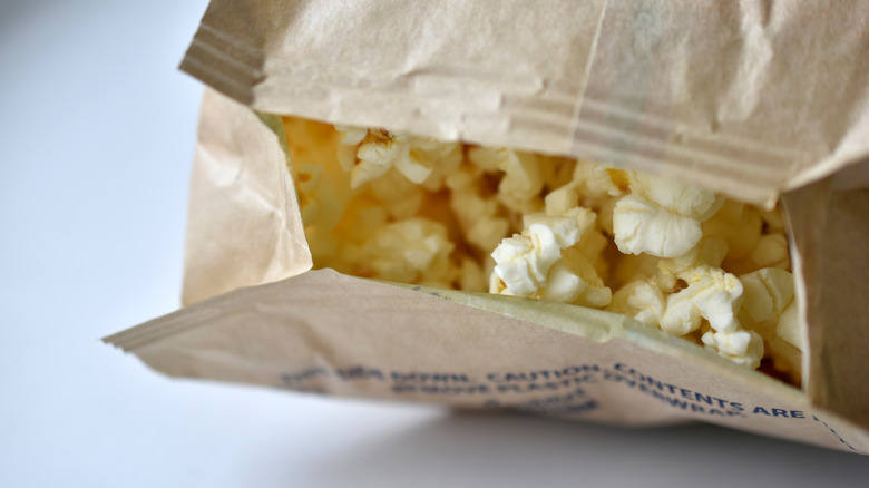 bag of microwave popcorn