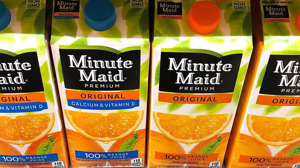 Cartons of Minute Maid