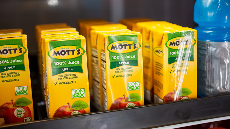Mott's Apple Juice boxes