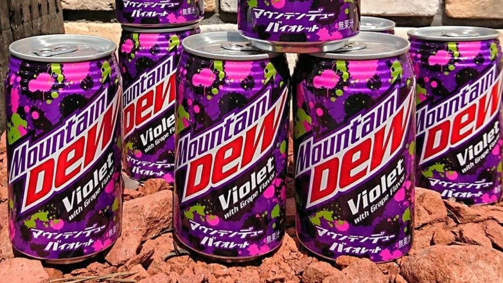 Mountain Dew Violet cans
