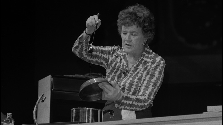 Julia Child cooking