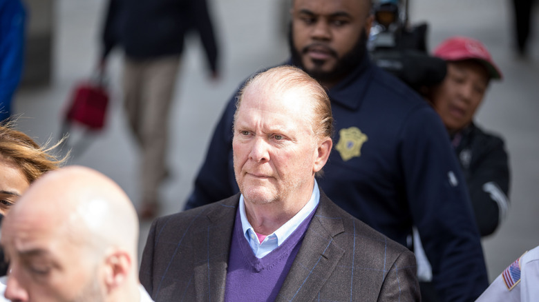Mario Batali leaving court