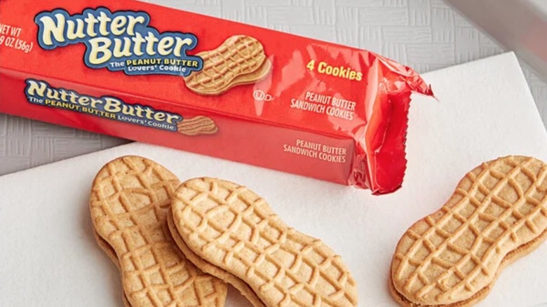 nutter butter package and cookies