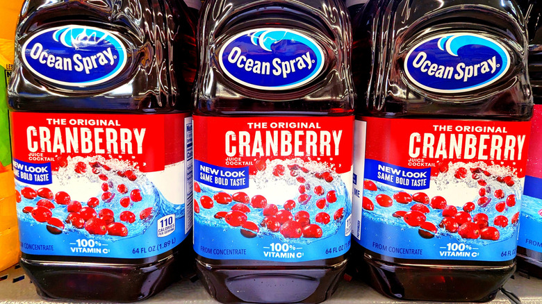 Ocean Spray cranberry juice bottle
