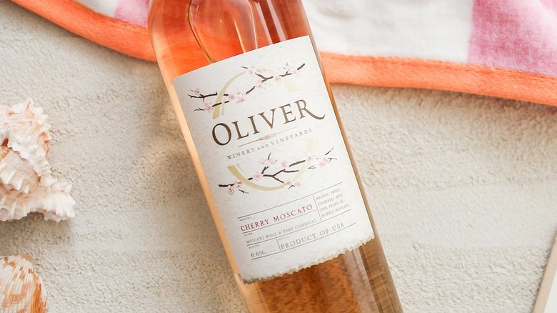 Oliver cherry moscato noir bottle