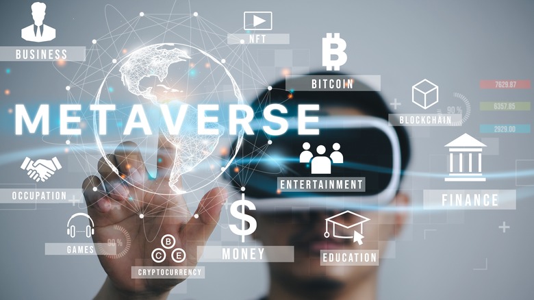 Person in VR Metaverse