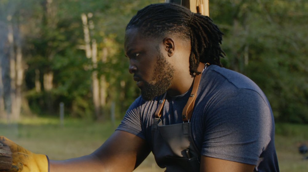 A shot of Rasheed from The American Barbecue Showdown