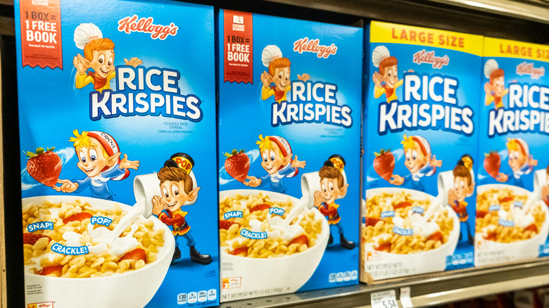 boxes of rice krispies