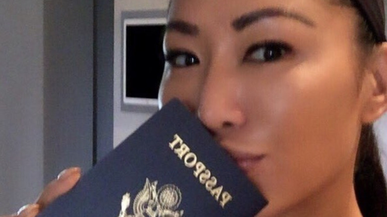 Gail Kim with her American passport.