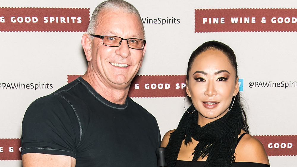 Gail Kim pictured with her husband, chef Robert Irvine. 