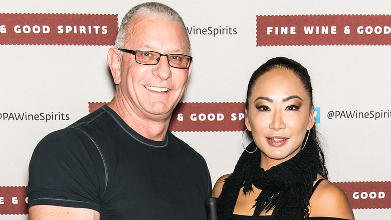 Gail Kim pictured with her husband, chef Robert Irvine.