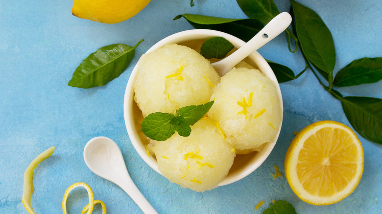 Lemon sorbet