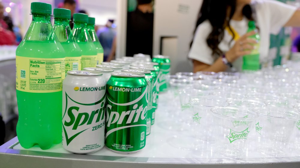 Sprite and branded glass