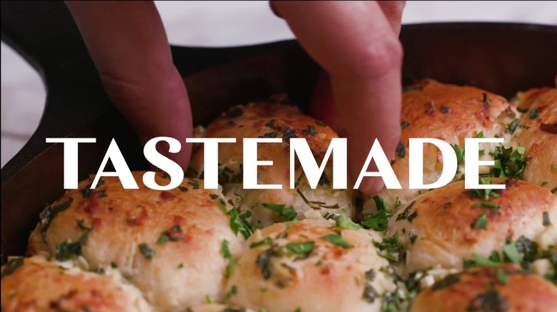 tastemade logo over food