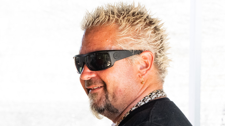 Guy Fieri wearing a chain