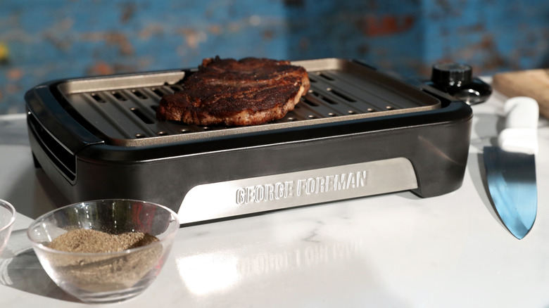 George Foreman Grills unveiled its Smokeless Grill Series at a holiday showcase at Industria Studios on October 03, 2019 in New York City.