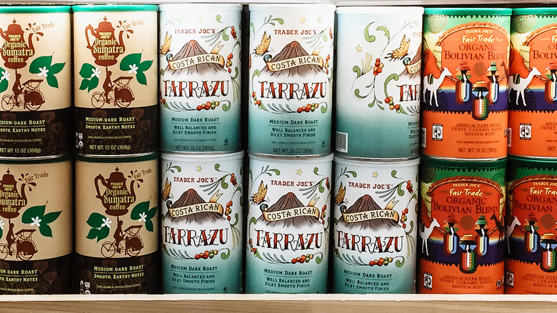 Trader Joe's coffee aisle