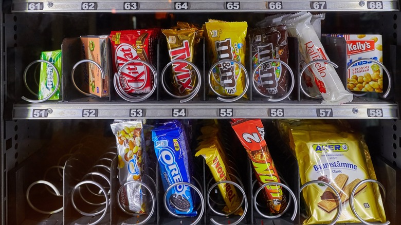 Stocked vending machine