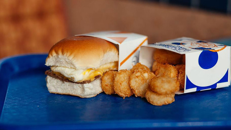 White Castle breakfast sliders