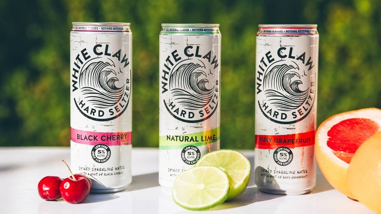 white claw cans
