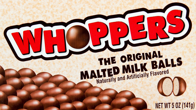 Box of Whoppers candy