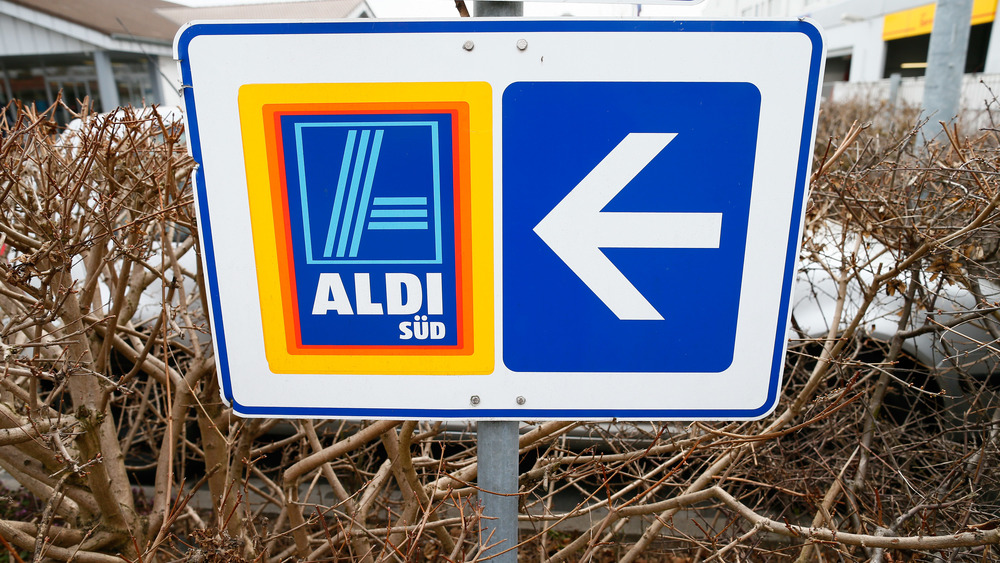 An Aldi sign in Germany