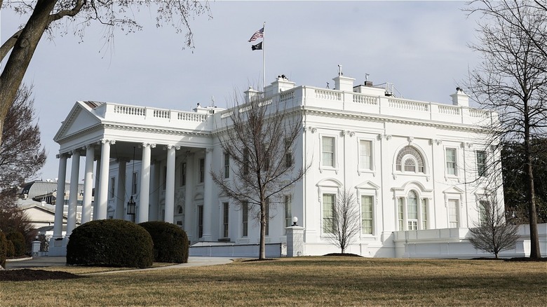the white house side view