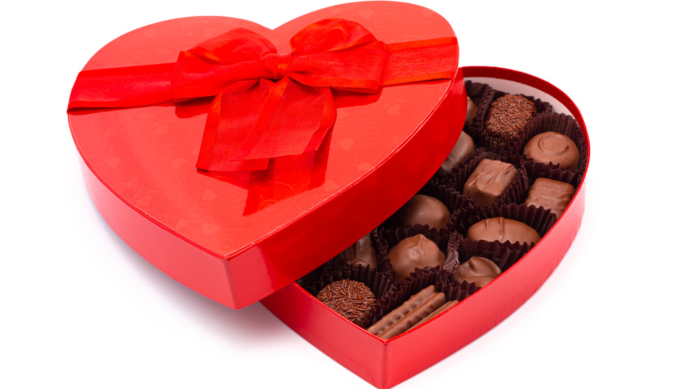 Heart-shaped box of chocolates