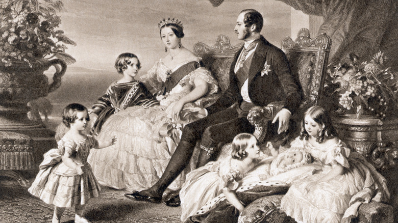 portrait of queen victoria and family