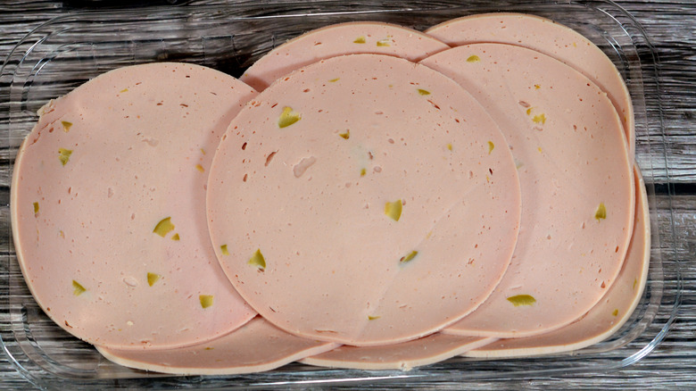 sliced olive loaf on platter