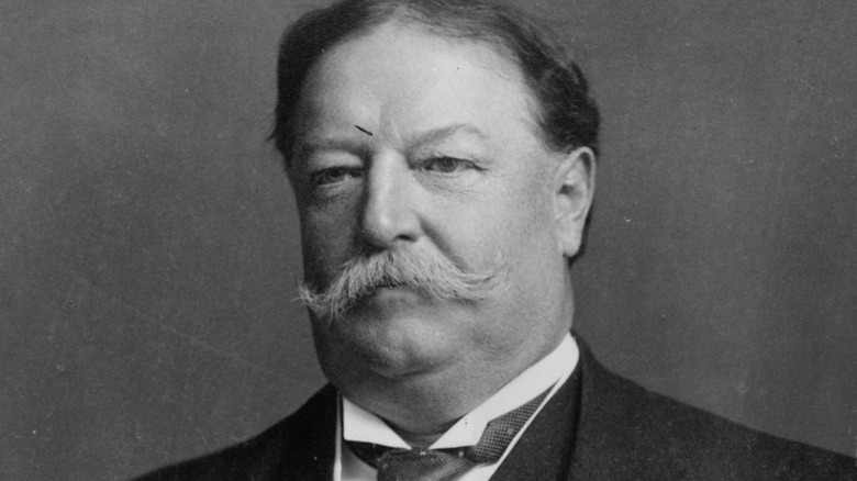 A black and white photo of President William Howard Taft