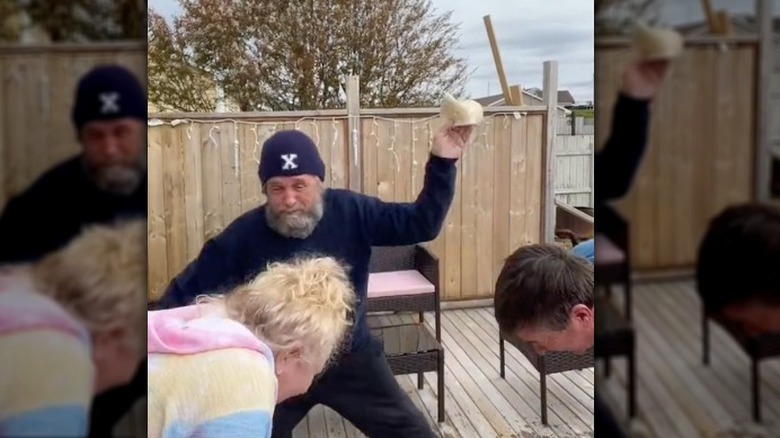 TikTok user slaps someone with a tortilla