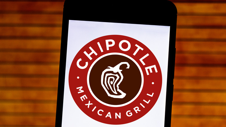 Chipotle app on a phone