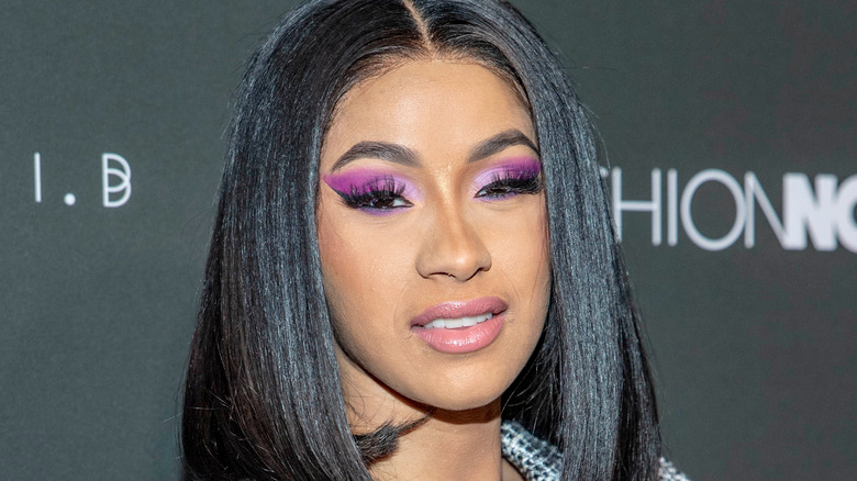 Close up of Cardi B smiling