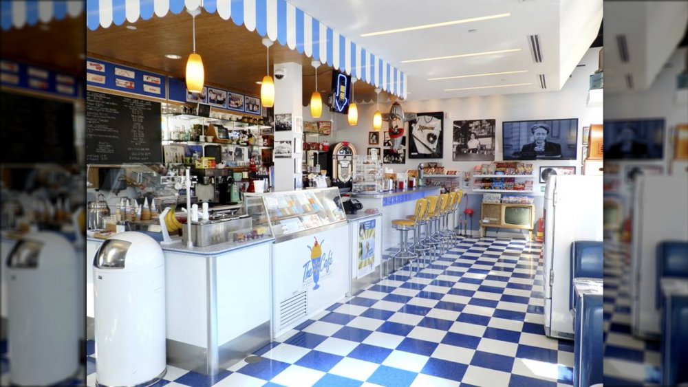 inside the Spark Café Soda Fountain