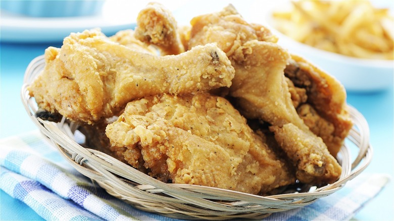 pieces of fried chicken