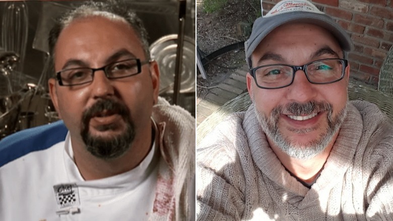 Side-by-side images of Louis Petrozza 