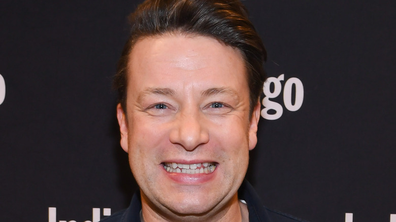 Jamie Oliver smiling big