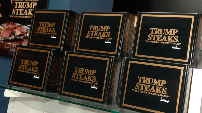 Trump Steaks boxes