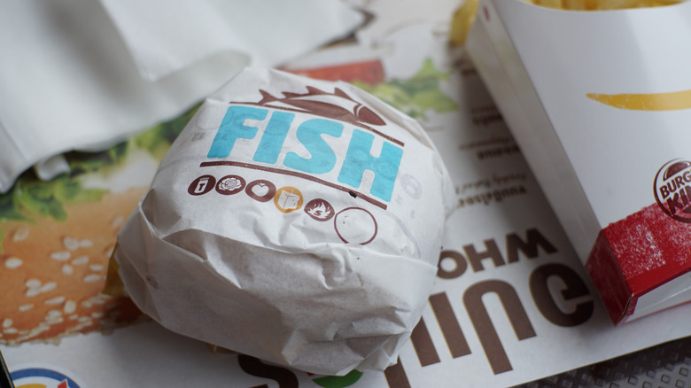 Burger King fish sandwich and fries