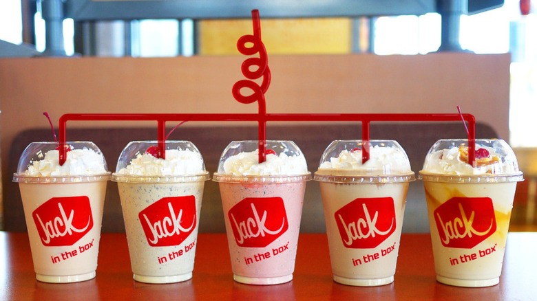 Jack in the Box milkshakes 