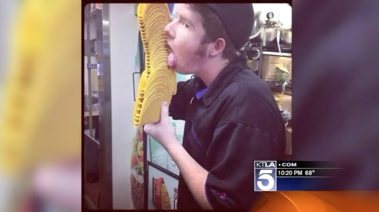 taco bell shells licked
