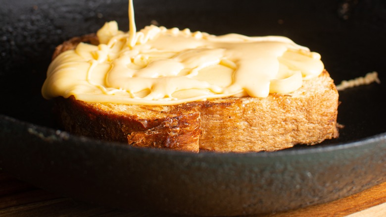 grilled cheese on bread