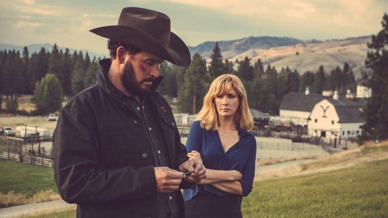 Rip and Beth from "Yellowstone" TV series 