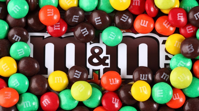 M&M's on logo