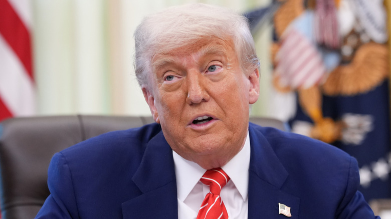 Donald Trump in the Oval Office at the White House